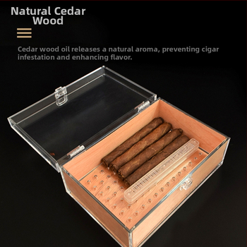 Dunhao Plastový Humidor na Cigare – jednoduchý štýl, ľahký luxus, model CD-069