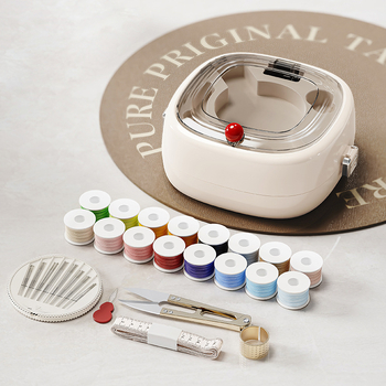 Prenosná vrecková škatulka na šitie s úložným priestorom (plastová; séria: šijacie boxy; 72 kusov na kartón; možnosť prispôsobenia)