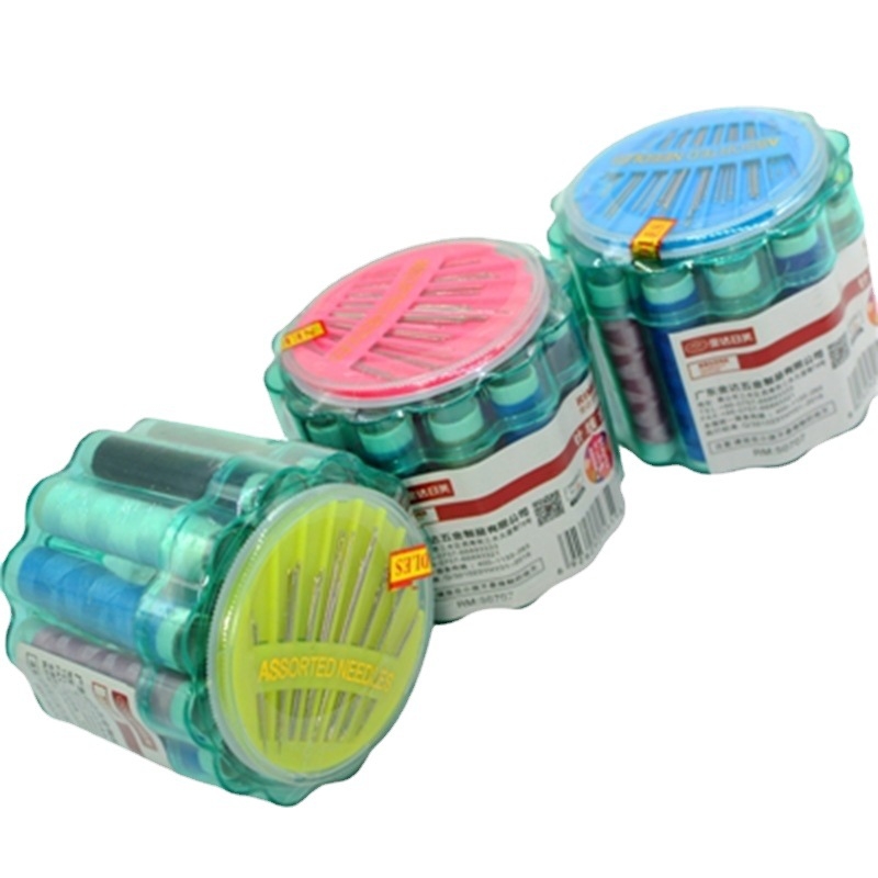 Prenosná vrecková šijacia krabička s plastovým puzdrom, klasický čínsky štýl, jednoduchý dizajn