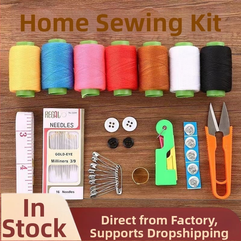 Prenosný vreckový set ihiel a niť v plastovej krabičke — séria Needle and Thread Kit, hmotnosť približne 150 g