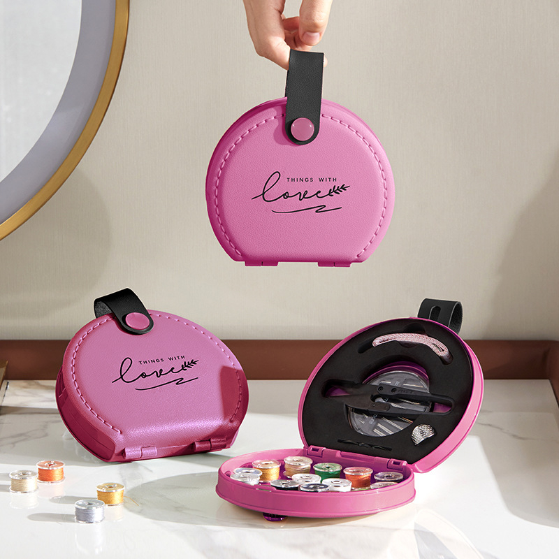 Vlastnoručne navrhnutý dopamínový šijací set – ľahko luxusný štýl skladovacia krabička, 60 kusov plastu