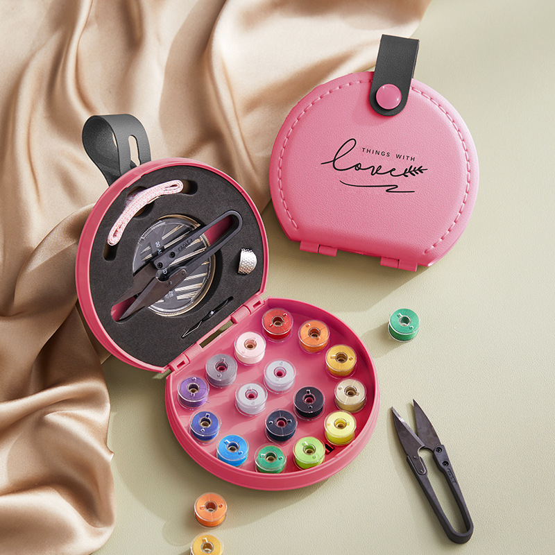 Vlastnoručne navrhnutý dopamínový šijací set – ľahko luxusný štýl skladovacia krabička, 60 kusov plastu