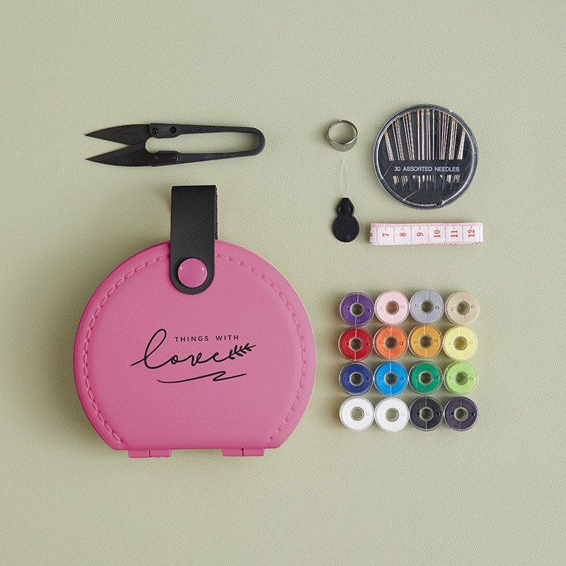 Vlastnoručne navrhnutý dopamínový šijací set – ľahko luxusný štýl skladovacia krabička, 60 kusov plastu