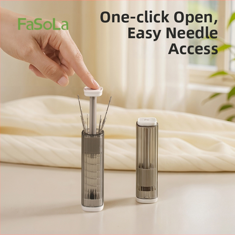 Prenosný vreckový set na ihly a niť, box na ihly, PC/ABS/uhlíková oceľ, 360 kusov, DZ-844