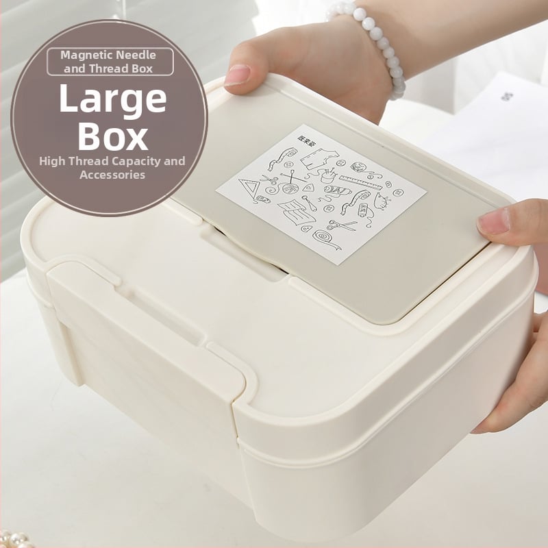 Plastový box na šitie – sada, séria balíkov s ihlami, veľká kapacita, minimalistický štýl, hmotnosť 1.874 kg