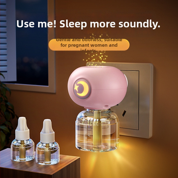 Elektrický repelent proti komárom s tekutinou, zásuvkový dizajn, kúrenie, pokrytie 11–20㎡, LED nočná svetla, 45 g, PP kryt, WP20170100 certifikát