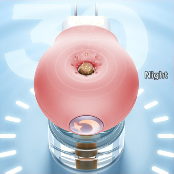 Elektrický repelent proti komárom s tekutinou, zásuvkový dizajn, kúrenie, pokrytie 11–20㎡, LED nočná svetla, 45 g, PP kryt, WP20170100 certifikát