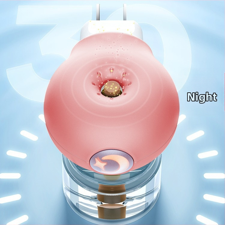 Električni repelent protiv komaraca s tekućinom, priključak na struju, grijanje, pokrivenje 11–20㎡, LED noćno svjetlo, 45 g, plastično kućište PP, WP20170100 certifikat