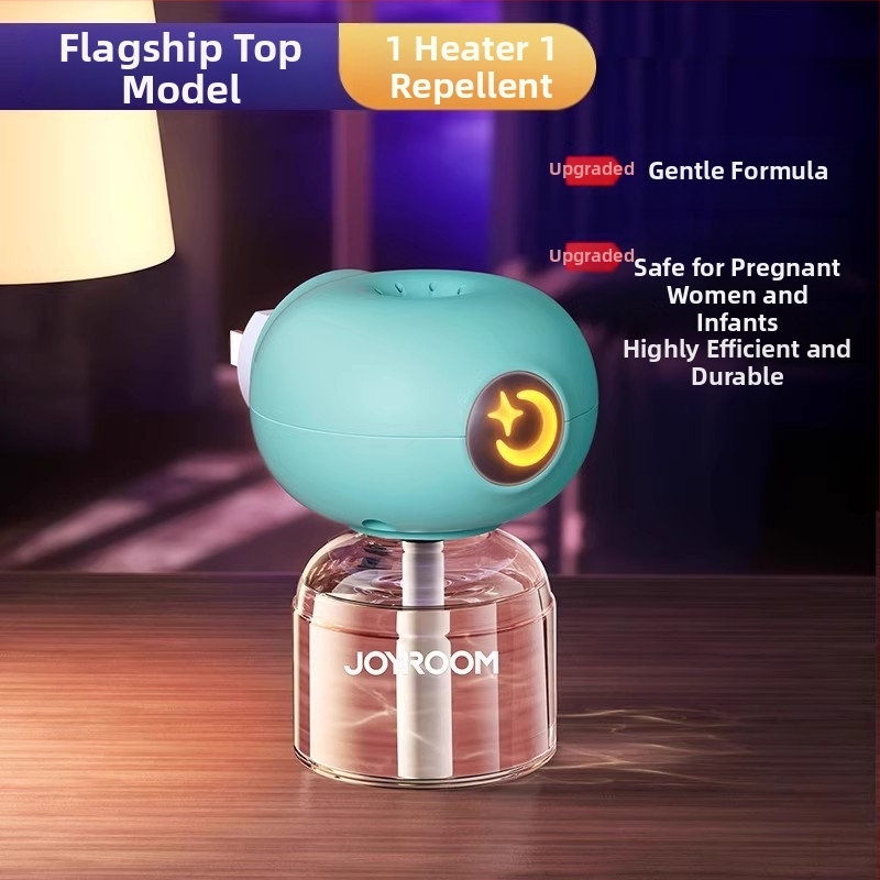 Elektrický repelent proti komárom s tekutinou, zásuvkový dizajn, kúrenie, pokrytie 11–20㎡, LED nočná svetla, 45 g, PP kryt, WP20170100 certifikát