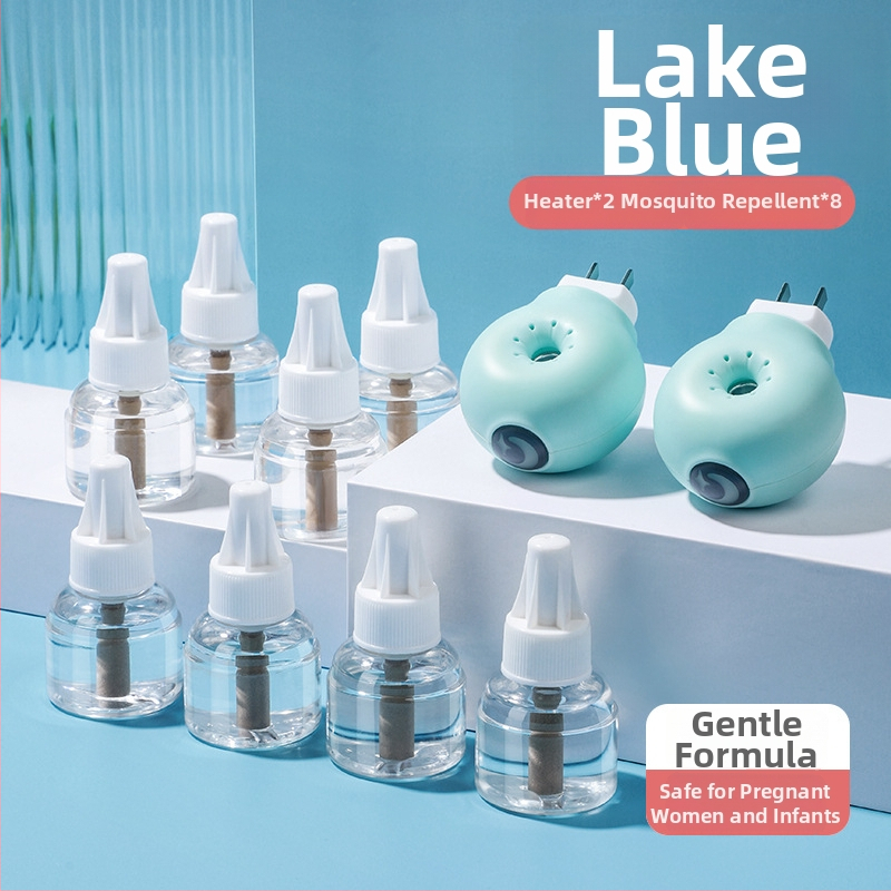 Elektrický repelent proti komárom s tekutinou, zásuvkový dizajn, kúrenie, pokrytie 11–20㎡, LED nočná svetla, 45 g, PP kryt, WP20170100 certifikát
