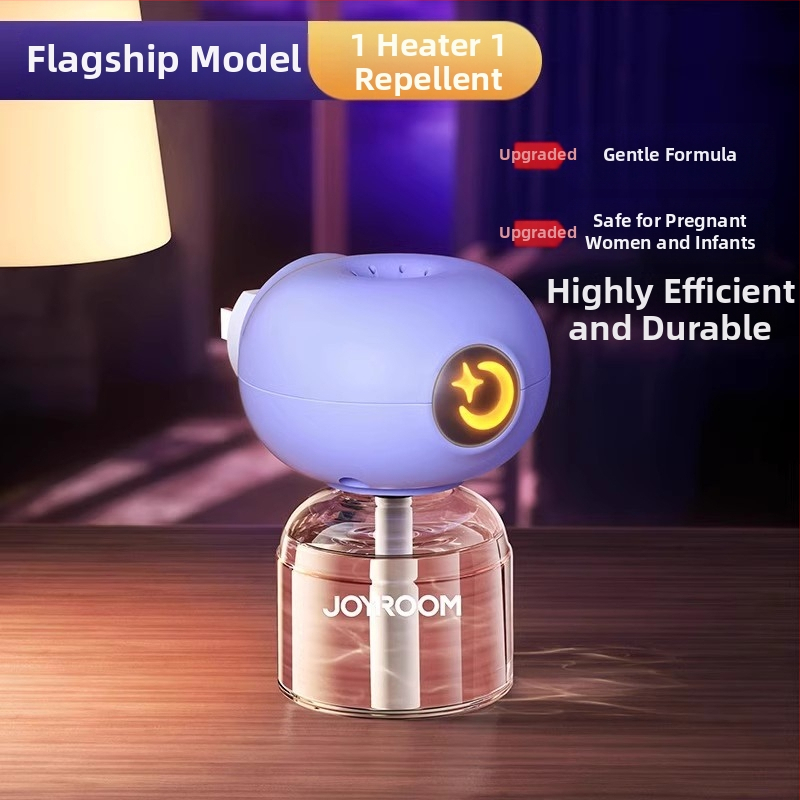 Elektrický repelent proti komárom s tekutinou, zásuvkový dizajn, kúrenie, pokrytie 11–20㎡, LED nočná svetla, 45 g, PP kryt, WP20170100 certifikát