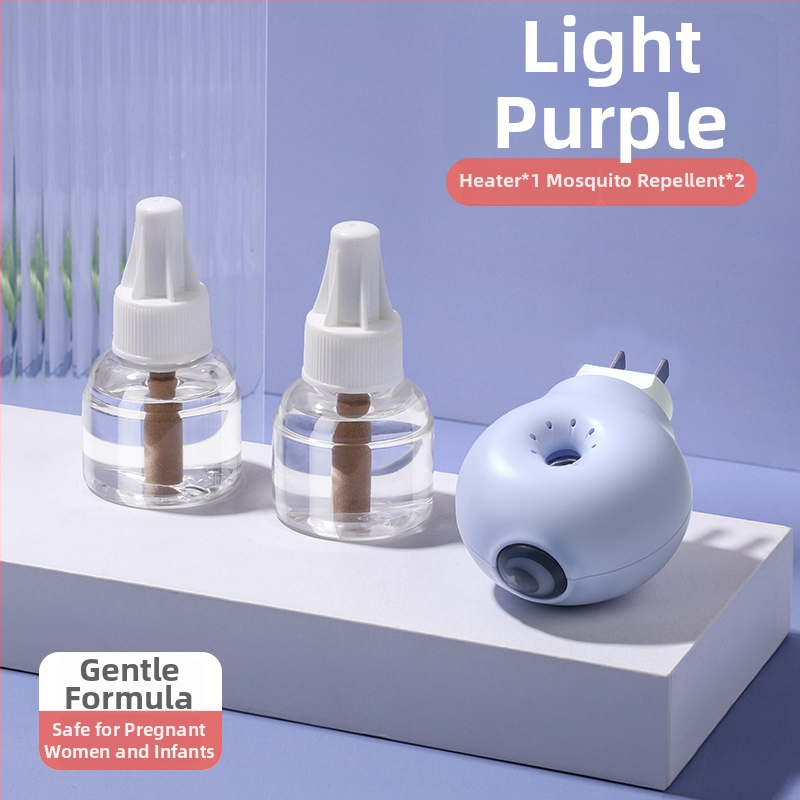 Elektrický repelent proti komárom s tekutinou, zásuvkový dizajn, kúrenie, pokrytie 11–20㎡, LED nočná svetla, 45 g, PP kryt, WP20170100 certifikát