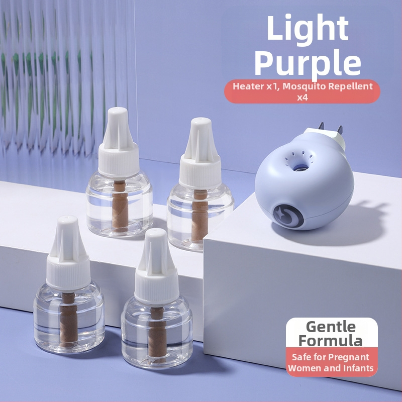Elektrický repelent proti komárom s tekutinou, zásuvkový dizajn, kúrenie, pokrytie 11–20㎡, LED nočná svetla, 45 g, PP kryt, WP20170100 certifikát