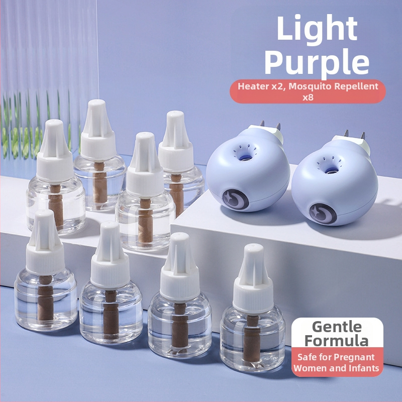 Elektrický repelent proti komárom s tekutinou, zásuvkový dizajn, kúrenie, pokrytie 11–20㎡, LED nočná svetla, 45 g, PP kryt, WP20170100 certifikát