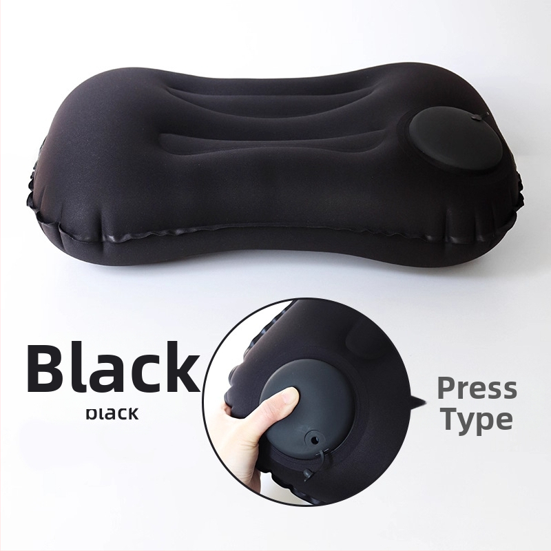 Nafukovací cestovný vankúš s oporou bedra, skladací, 122 g, hrubší vzdušný vankúš
