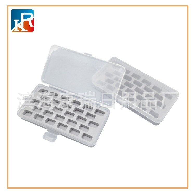 Πλαστικό κουτί αποθήκευσης μπομπινών ραπτικής, 120 σετ ανά κουτί, 85 γρ, συσκευασία σε σακούλα OPP