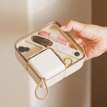 Prenosná šijacia krabička – minimalistický, ľahký luxus, plastová konštrukcia