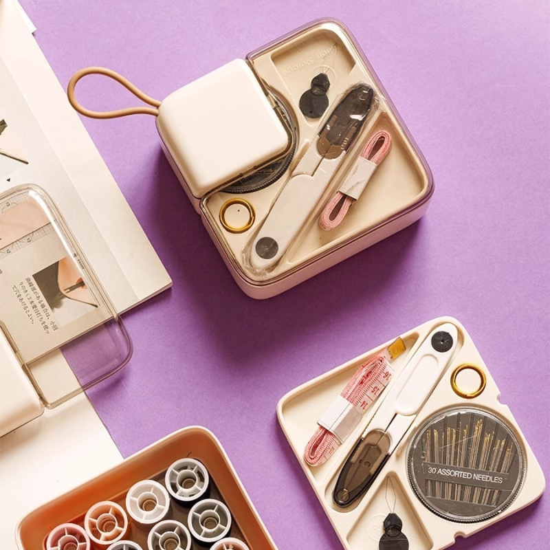 Prenosná šijacia krabička – minimalistický, ľahký luxus, plastová konštrukcia