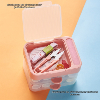 Prenosný vreckový šijací set s mini krabičkou na ihly a niť, pre domáce použitie a internát