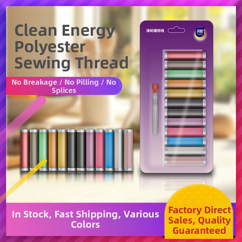 Polyesterová šijacia niť, značka Clean Energy, pre domáce použitie, moderný minimalistický štýl