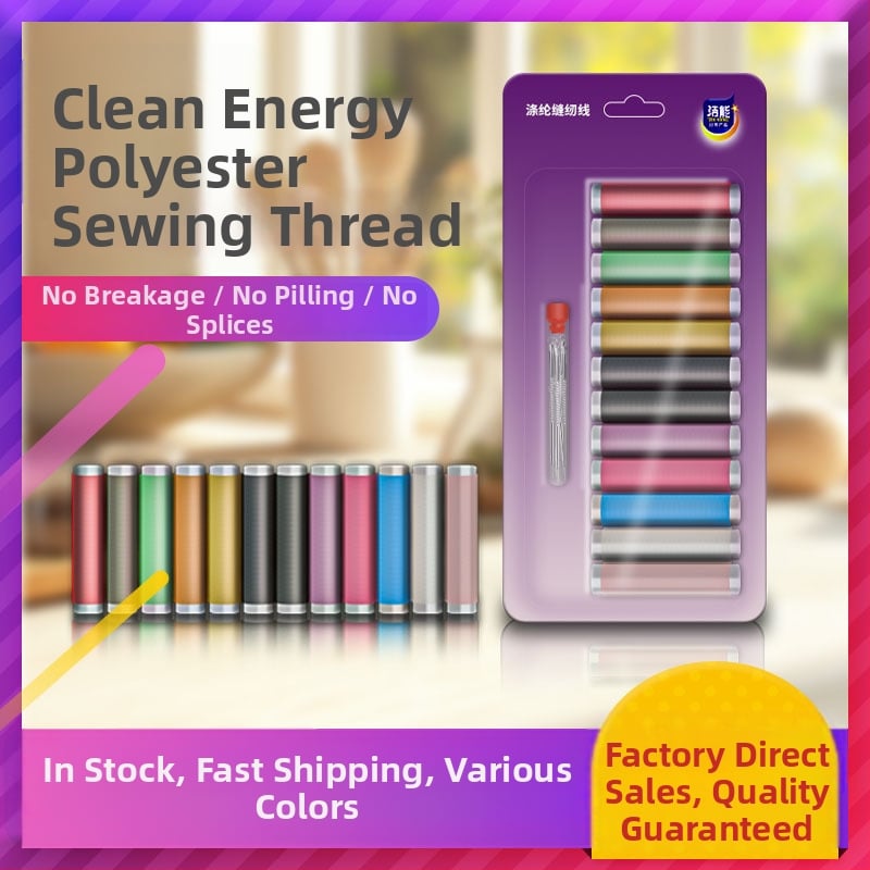 Polyesterová šijacia niť, značka Clean Energy, pre domáce použitie, moderný minimalistický štýl