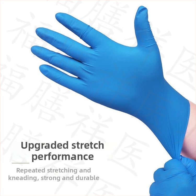 Jednorázové nitrilové rukavice, zosilnené, olejovzdorné a odolné voči kyselinám a zásadám, vhodné pre tetovanie, kozmetiku, kaderníctvo a mechanickú údržbu