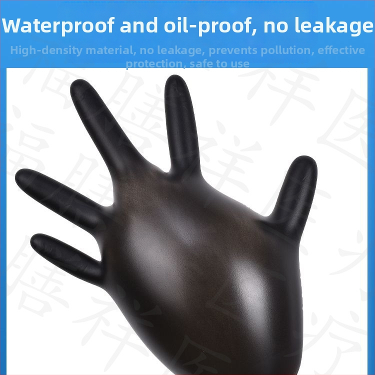 Jednorázové nitrilové rukavice, zosilnené, olejovzdorné a odolné voči kyselinám a zásadám, vhodné pre tetovanie, kozmetiku, kaderníctvo a mechanickú údržbu