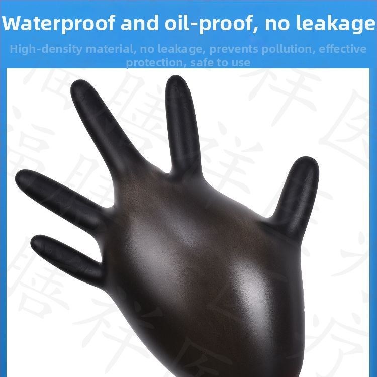 Jednorázové nitrilové rukavice, zosilnené, olejovzdorné a odolné voči kyselinám a zásadám, vhodné pre tetovanie, kozmetiku, kaderníctvo a mechanickú údržbu