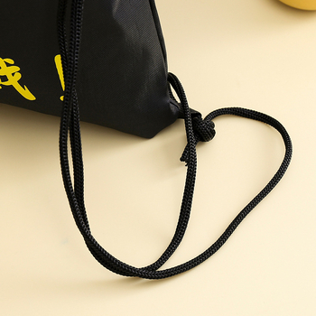 Polyester 420D nepremokavý šnúrkový batoh so klapkou a vlastným logom