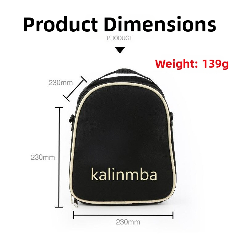 17-tonių Kalimba kuprinė — serigrafinis spausdinimas, skirta įpakavimui