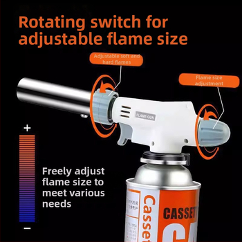 Hlava plameňa na pečenie — kovové telo, bavlnený olej, opakovane použiteľné, krabica 100 ks