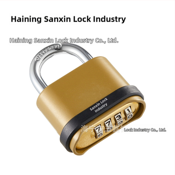 Kódový visací zámok, Model Type C, Zinková zliatina, Značka Sanxin, Vonkajšie použitie, Domáci visací zámok