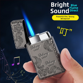 Kovový vetroodolný zapaľovač s butánovým palivom, tlačené logo, pôvod: Wenzhou