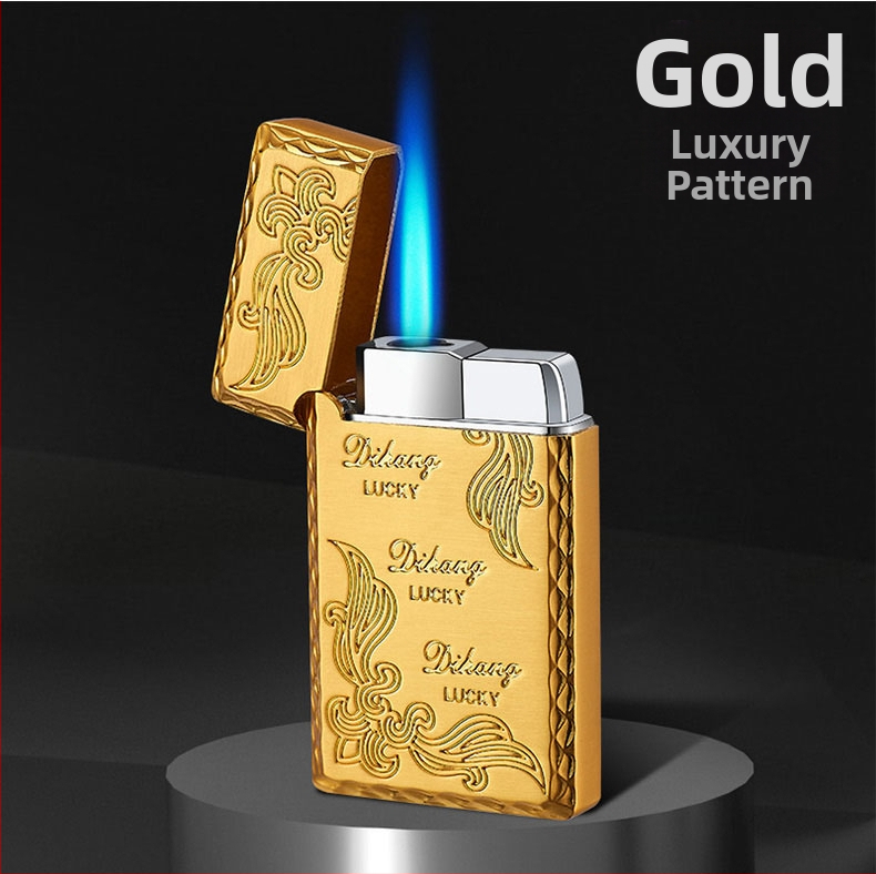 Kovový vetroodolný zapaľovač s butánovým palivom, tlačené logo, pôvod: Wenzhou