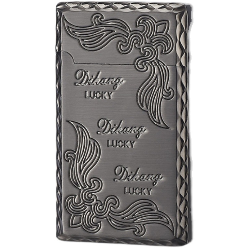 Kovový vetroodolný zapaľovač s butánovým palivom, tlačené logo, pôvod: Wenzhou