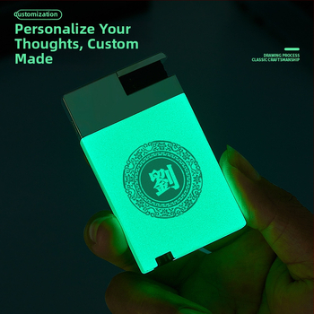 Ultra tenká kovová zapaľovač s tlačou loga, dekoratívna a zberateľská, s možnosťou personalizácie