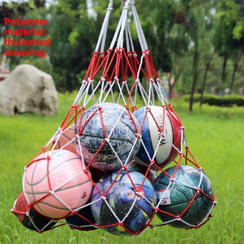 Veľká taška s kapsou na loptičky pre basketbal/volejbal/futbal; kapacita 10–20 loptičiek; prenosná sieťová kapsa; značka Aerobics; možnosť súkromnej značky