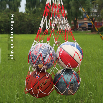 Veľká taška s kapsou na loptičky pre basketbal/volejbal/futbal; kapacita 10–20 loptičiek; prenosná sieťová kapsa; značka Aerobics; možnosť súkromnej značky
