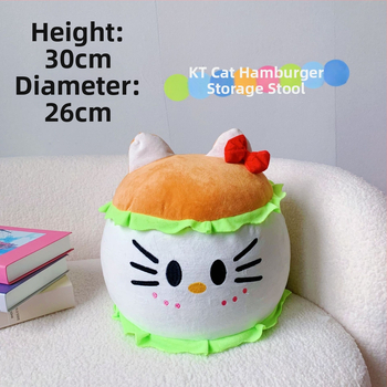 Okrúhla flanelová úložná stolička, multifunkčná so 12 L objemom a nosnosťou 100 kg, model 001