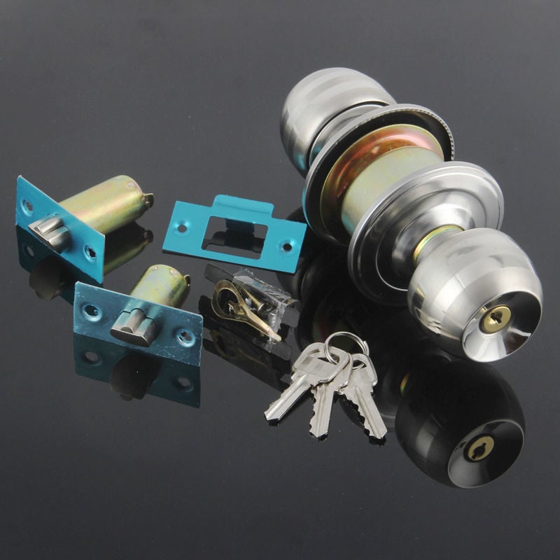 Guľová meďná zámka s jazýčkom pre drevené dvere