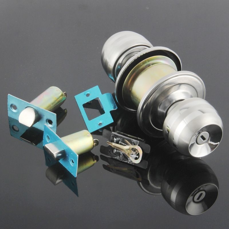 Guľová meďná zámka s jazýčkom pre drevené dvere