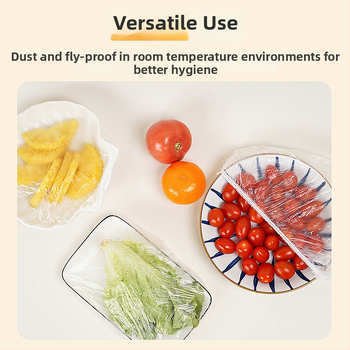 Miaojie Jednorázové PE kryt na potravinové fólie — proti zápachu, odolný voči vysokým teplotám, vhodný do chladničky
