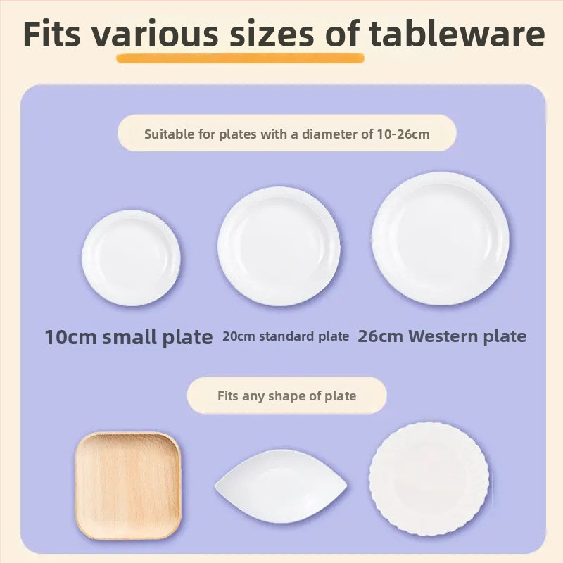 Miaojie Ühekordne PE toidukilekate — lõhna vastu, kõrge temperatuuritaluvus, külmikusse sobiv