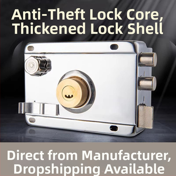 Mortise zámka s ochranou proti krádeži a proti vypáčeniu – nerezová oceľ, značka Shouli, pre domáce použitie, model JCJCJYWJMS-2021817-D