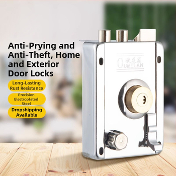 Mortise zámka s ochranou proti krádeži a proti vypáčeniu – nerezová oceľ, značka Shouli, pre domáce použitie, model JCJCJYWJMS-2021817-D