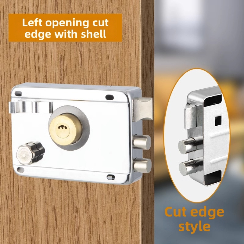 Mortise zámka s ochranou proti krádeži a proti vypáčeniu – nerezová oceľ, značka Shouli, pre domáce použitie, model JCJCJYWJMS-2021817-D