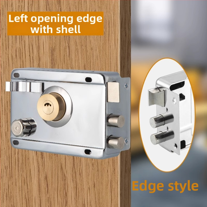Mortise zámka s ochranou proti krádeži a proti vypáčeniu – nerezová oceľ, značka Shouli, pre domáce použitie, model JCJCJYWJMS-2021817-D