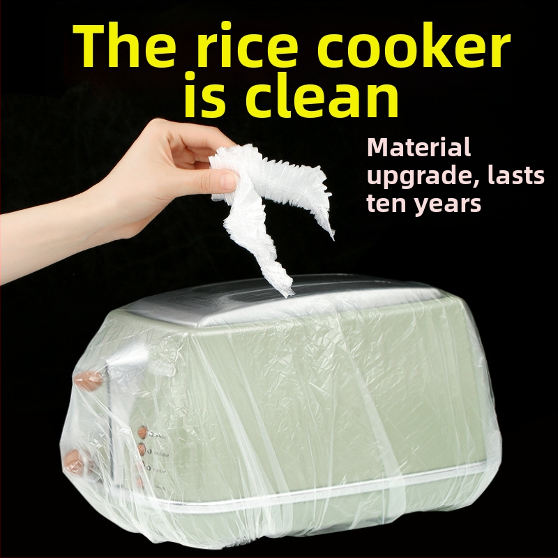 Jednorázové kryty proti prachu pre domáce spotrebiče, sada 20 kusov, hrubšie, priesvitný film, pre rýžovar a hrnce, materiál 20213