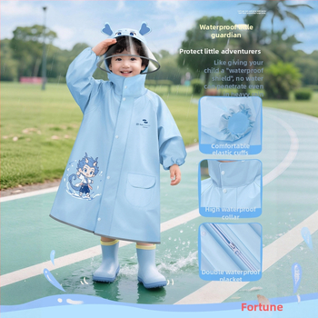 Detský plášť na dažď s celým telom – kreslený štýl, EVA látka, 280 g, ZY-8712-FX