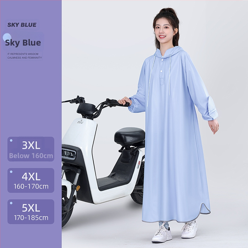 Nepremokavý pončó pre elektrické vozidlá a motocykle, PVC, hrubý, opakovane použiteľný